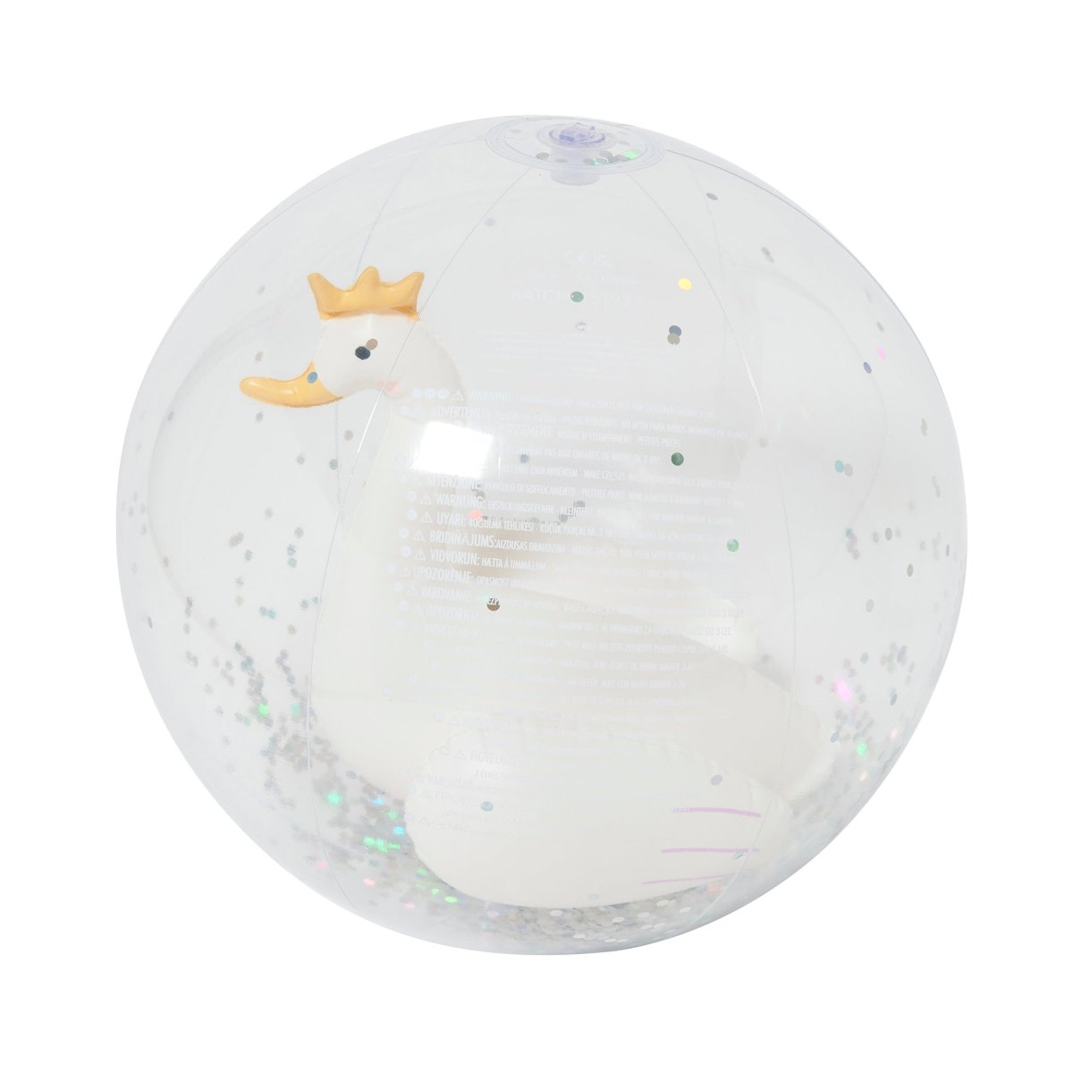 3D Inflatable Beach Ball - Princess Swan