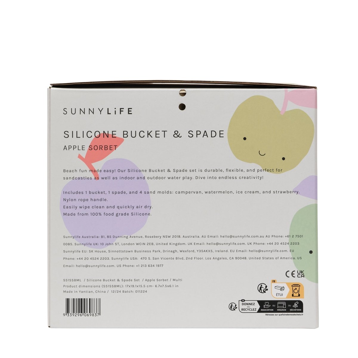 Silicone Bucket & Spade Set - Apple Sorbet