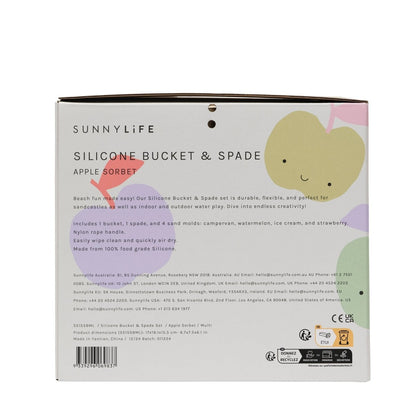 Silicone Bucket & Spade Set - Apple Sorbet